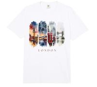 Inglaterra autobuses Rojos y Támesis - Vacaciones en Londres Comfort Colors Adult Heavyweight T-Shirt
