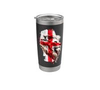 Inglaterra Día de San Jorge Gráfico Clásico Vaso térmico de acero inoxidable de doble pared