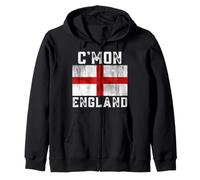 Inglaterra Fan Football Lover 2021 Fútbol Inglaterra Partidarios Sudadera con Capucha