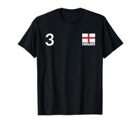 Inglaterra Número 3 Bandera Nacional Patrimonio País Camiseta