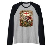 Inglaterra RedCross St George'S Day Clásico Inglés Camiseta Manga Raglan
