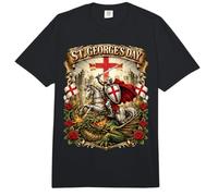 Inglaterra RedCross St George'S Day Clásico Inglés Comfort Colors Adult Heavyweight T-Shirt