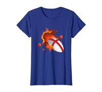 Inglaterra Rugby Supporters Jersey Kit Regalo Inglés Rugby Fans Camiseta, Mujer, Azul Real, S