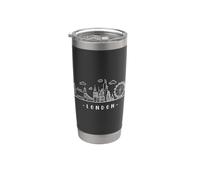 Inglaterra Skyline Tower-Bridge State Capital Londres Vaso térmico de acero inoxidable de doble pared