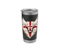 Inglaterra St George's Day Wing Clásico Inglés Vaso térmico de acero inoxidable de doble pared