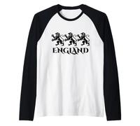 Inglaterra UK British Heritage Pride Art Camiseta Manga Raglan