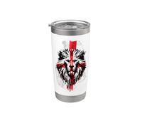 Inglaterra Wax St George's Day Gráfico Clásico Inglés Vaso térmico de acero inoxidable de doble pared
