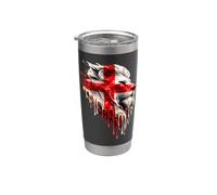 Inglaterra Wax St George's Day Gráfico Clásico Inglés Vaso térmico de acero inoxidable de doble pared