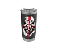 Inglaterra Wax St George's Day Gráfico Clásico Inglés Vaso térmico de acero inoxidable de doble pared