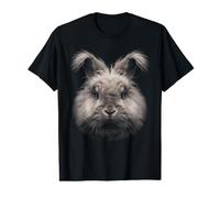 Inglés Angora Conejo Cara Bosque Fauna Silvestre Camiseta gráfica económica
