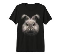 Inglés Angora Conejo Cara Bosque Fauna Silvestre Camiseta Premium