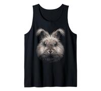 Inglés Angora Conejo Cara Bosque Fauna Silvestre Camiseta sin Mangas
