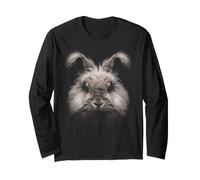 Inglés Angora Conejo Cara Bosque Fauna Silvestre Manga Larga