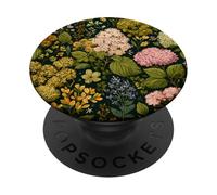 Inglés Flower Cottage Garden Cottagecore Floral Botánico PopSockets PopGrip Adhesivo
