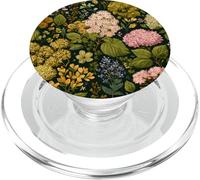 Inglés Flower Cottage Garden Cottagecore Floral Botánico PopSockets PopGrip para MagSafe