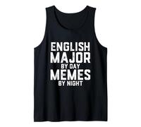 Inglés Major by Day Memes Noche Becario Estudiante de Filología Camiseta sin Mangas