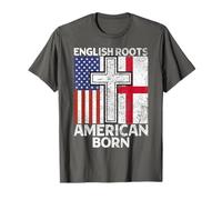Inglés Raíces Inglés Americano Hombres y Mujeres Camiseta