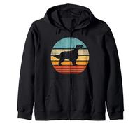 Inglés Setter Retro Vintage 60s 70s Sunset Dog Lovers Hombres Sudadera con Capucha