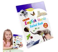 Inglés Sonido Juguete, Libros Interactivos, Audible Juguete de Aprendizaje, Divertido Juego de Palabras, Alfabeto Sonido Libro, Juegos Sensoriales Educativos Electrónica Musical Palabra Juguete para
