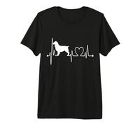 Inglés Springer Spaniel Dog My Heartbeat EKG Amantes de Perros Camiseta Premium