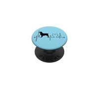 Inglés Springer Spaniel Perro Heartbeat ECG Funny Dogs Lover PopSockets PopGrip Adhesivo