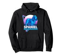 Inglés Springer Spaniel Retro Vintage Synthwave Estética Sudadera con Capucha