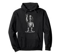 Inglés Springer Spaniel Rock Música Retro Vintage Perro Amante Sudadera con Capucha