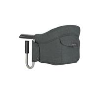 Inglesina Fast, Asiento de Mesa Plegable, Gris Oscuro (Charcoal Grey), Fácil de Transportar, Lavable, Instalación Segura, Hasta 15 kg, 35 x 27 42 cm