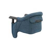 Inglesina Fast - Silla de mesa rápida, color azul pizarra, silla alta portátil para bebés y niños pequeños de hasta 37 libras, se adapta a mesas de 0.8 a 3.5 pulgadas de grosor, compacta y fácil de
