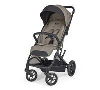 Inglesina Maior - Cochecito compacto y ligero de 7,9 kg, ruedas grandes amortiguadas, asiento amplio All Season, cierre con una mano, capota UPF 50+, hasta 22 kg, Tundra Beige