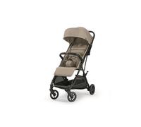 Inglesina NOW Silla de Paseo Compacta Ligera 7,2 kg, Cierre Automático One Touch, Respaldo Reclinable 170°, Capota UPF 50+, desde el Nacimiento hasta 22 kg, Shot Beige