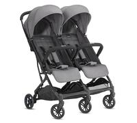 Inglesina Twin Sketch Cochecito Doble, Gris, Ultraligero y Compacto, Ideal para Gemelos o Hermanos, Confort Elevado, hasta 15 kg
