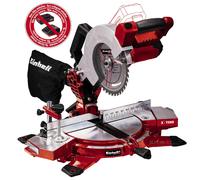 Einhell Sierra tronzadora a batería TE-MS 18/210 Li-Solo | PXC | 18 V | corte 60 x 120 mm | 1 hoja de sierra de Ø 210 mm | cabezal inclinable | Láser | Sin batería