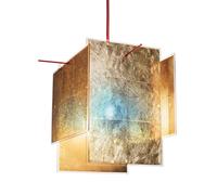 Ingo Maurer Lámpara colgante de diseño 24 Karat Azul 450cm oro