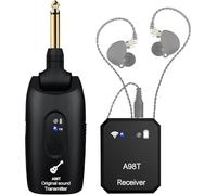 INGPARTNER Sistema inalámbrico de monitor intraural, sistema IEM inalámbrico de 2.4 GHz con transmisor giratorio de 270°, emparejamiento automático del receptor, monitoreo intraural para estudio,