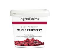 INGREDISSIMO - Frambuesa Entera Liofilizada, Fruta Seca, Producto Vegano, sin Gluten y sin Azúcar Añadido, Snack Saludable y Crujiente de Color Rojo Violeta, para Platos y Recetas - 60 g