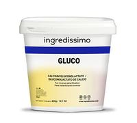 INGREDISSIMO - gluco 400 g - para esferificación inversa - gluconolactato de calcio - vegano - sin gluten - polvo aglomerado blanco - sin sabor - sin olor