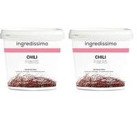 INGREDISSIMO - Hilos de Chilli, 45 g, Decoración y Topping, para Recetas Dulces y Saladas, Producto Vegano, sin Gluten y sin Azúcar Añadido, Decoración Comida, Olor y Sabor a Chili (Paquete de 2)