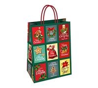 Ingrocart 25 bolsas regalo Shopper Navidades Adelaide 23 x 10 x 29 cm 120 g