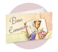 Ingrosso e Risparmio 40 tarjetas de recuerdo de primera comunión personalizadas para peladillas, marcadores de sitio, bolsitas artesanales de peladillas para niña, niño, macho, cáliz, hostia sagrada