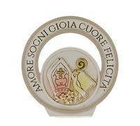 Ingrosso e Risparmio Bombonera confirmación 1 unidad icono confirmación de resina con forma de anillo con palabras símbolos sagrados mitra pastoral evangelio económico gadget