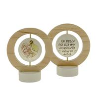 Ingrosso e Risparmio Bombonera confirmación 1 unidad icono confirmación de resina con forma de anillo con símbolos sagrados mitra pastoral giratoria Evangelio económico gadget