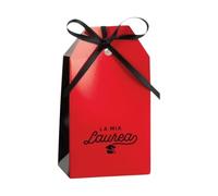 Ingrosso e Risparmio Bombonera de graduación 10 unidades cajita porta confites DIY de cartón de color rojo y negro con inscripción "La mia Laurea" confitada marcador de sitio económico