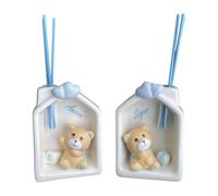 Ingrosso e Risparmio Bombonera para bautizo de niño, 1 unidad, ambientador con forma de osito con corazones de resina, detalles celestiales para niño, nacimiento, niño, económico, evento elegante
