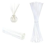 Ingrosso e Risparmio Kit de 30 varillas difusoras de fieltro natural para recambio para difusor de perfume o de aceite para casa, oficina, elegante, esparcidor perfumado reutilizable (blanco - 15 cm)