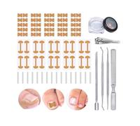 Ingrown Toenail Corrector, Professional Ingrown Toenail Tool Kit with Toenail Strips, Curved Toenails Corrector Patch, Painless File and Lifter Pedicure Tools