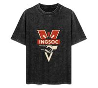 INGSOC Nineteen Eighty Four George Orwell 1984 Mens T-Shirt Black Unisex Top tee XXL