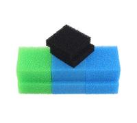 INGVIEE Compatible Esponja de Filtro de Acuario para Juwel Compact/Bioflow 3.0 / M (2X Azul Fino, 2X Azul Grueso, 2X Verde Nitrato, 2X Esponja de Carbón Activo)