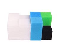 INGVIEE Compatible Esponja de Filtro para Juwel Compact/Bioflow 3.0 / M (4X Azul Fino, 4X Azul Grueso, 4X Verde Nitrato, 4X Esponja de Carbón Activo, 50x Filtro de Algodón)