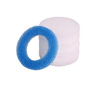 INGVIEE Compatible Esponja de Prefiltración y Almohadillas Filtrantes para Eheim Ecco Pro 130 200 300 (4X Blanco, 1x Azul)